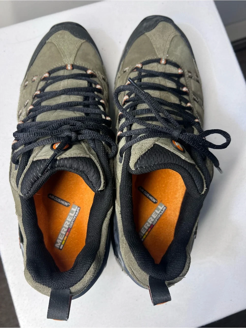 Merrell Men's Olive and Black Waterproof Hiking Shoe